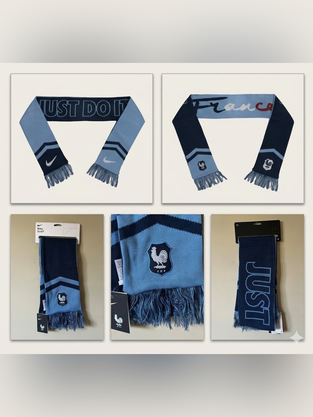 Nike World Cup France Soccer Football Scarf Brand New